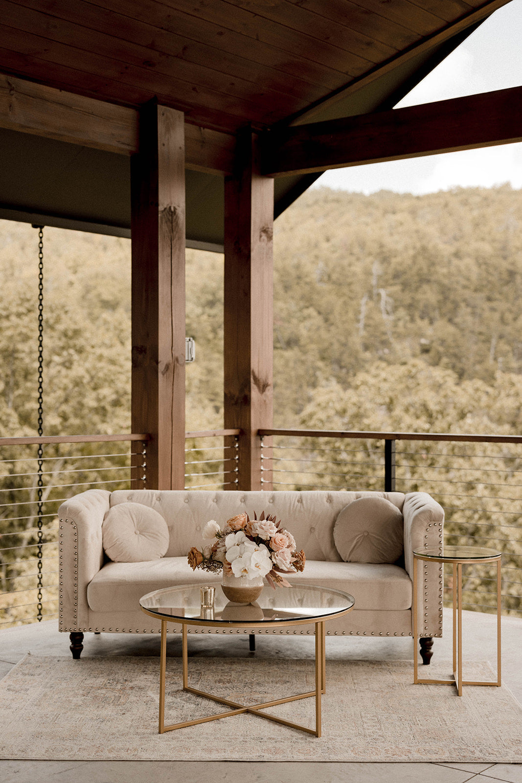 Gold Side Table