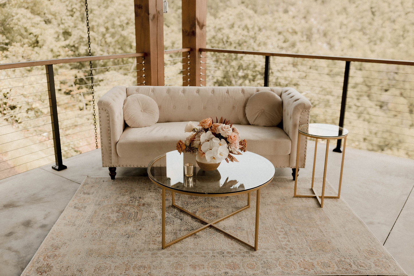 Gold Side Table