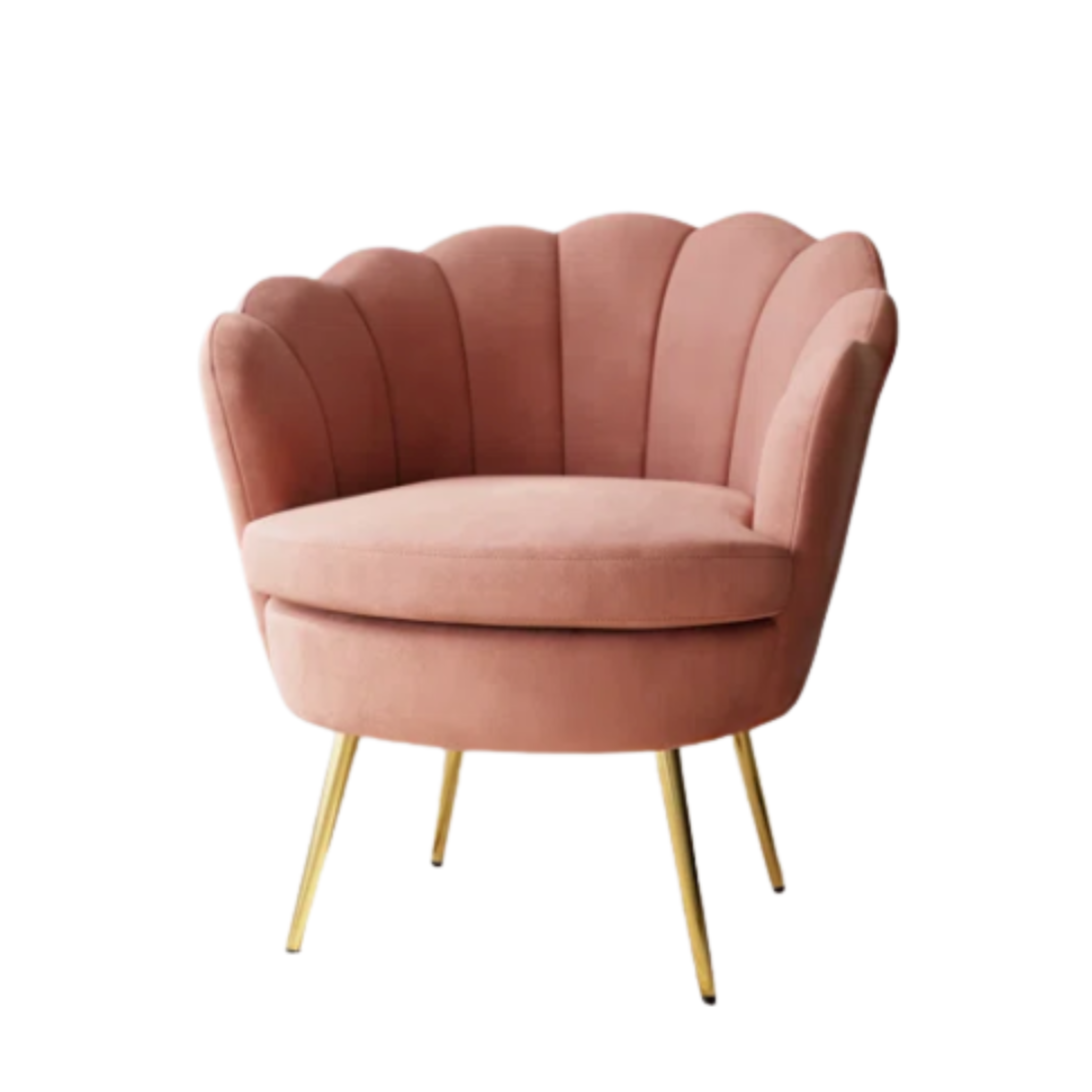 Pink Velvet Accent Chairs