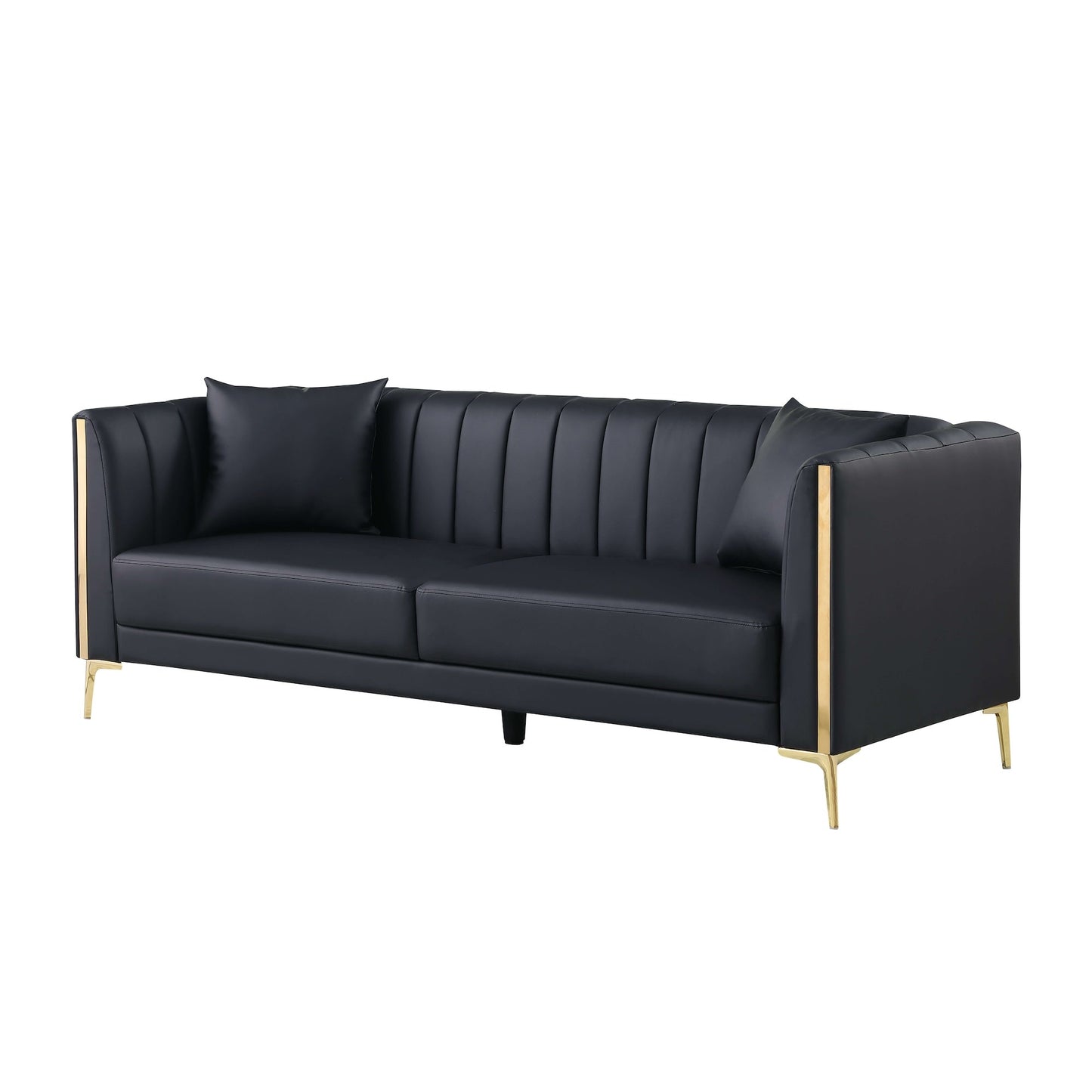 Black Leather Sofa